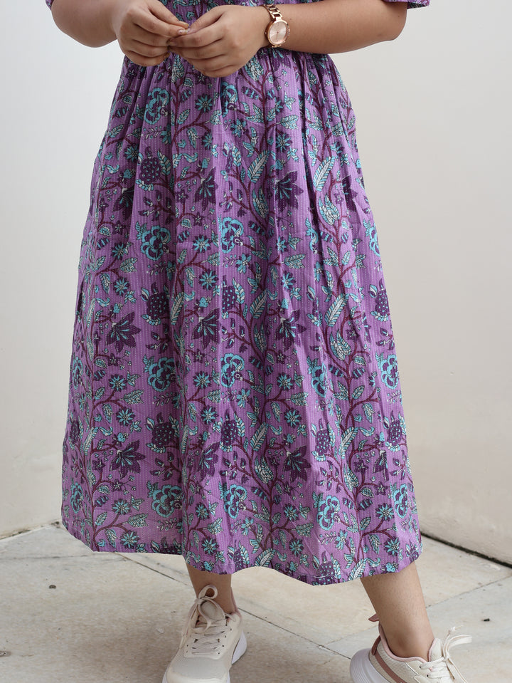 Bharani Maternity Cotton Kurthi With Back Bow