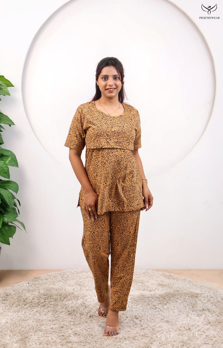 Mrudula SoftCotton Maternity Top Pant Set