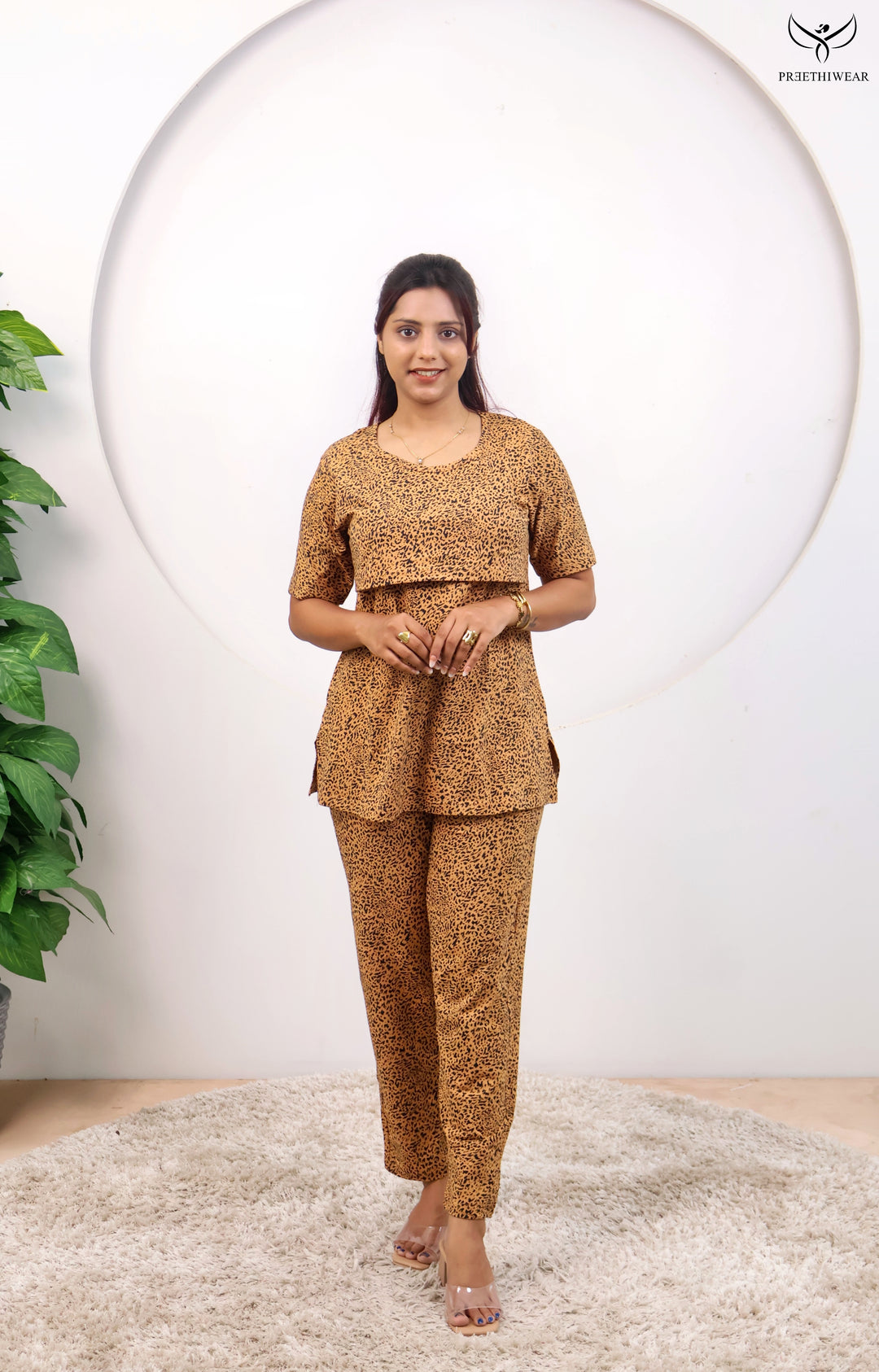 Mrudula SoftCotton Maternity Top Pant Set