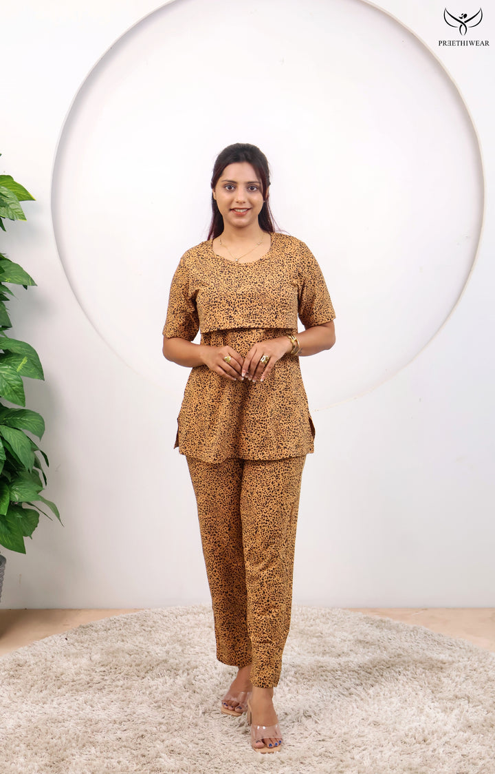 Mrudula SoftCotton Maternity Top Pant Set