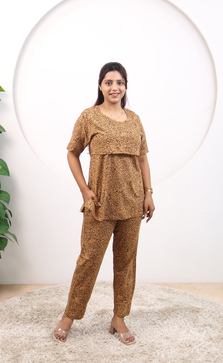 Mrudula SoftCotton Maternity Top Pant Set