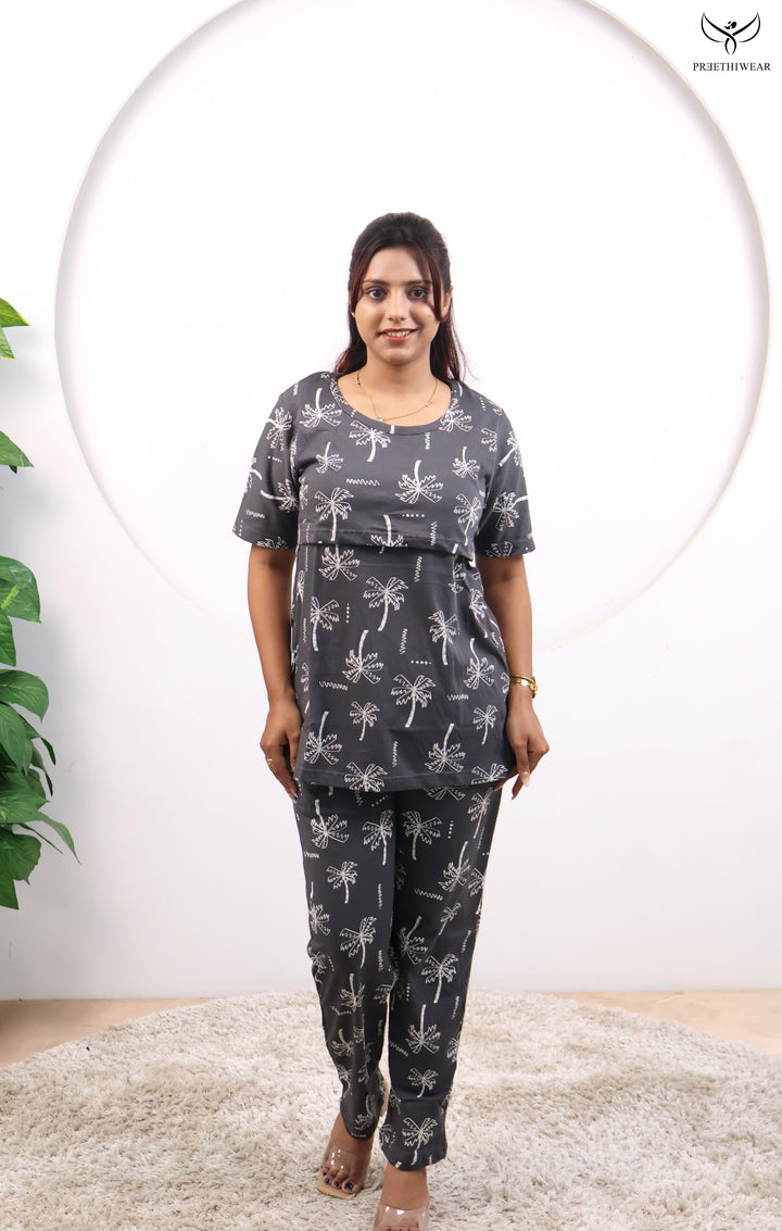 Bernic SoftCotton Maternity Top Pant Set