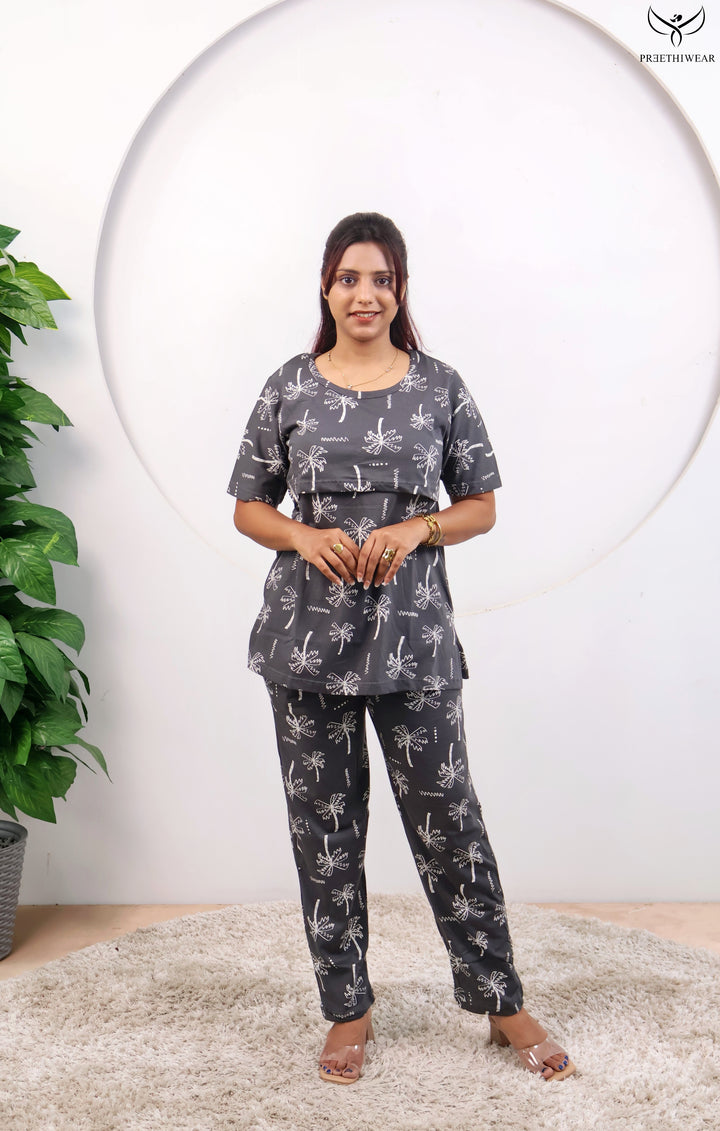 Bernic SoftCotton Maternity Top Pant Set
