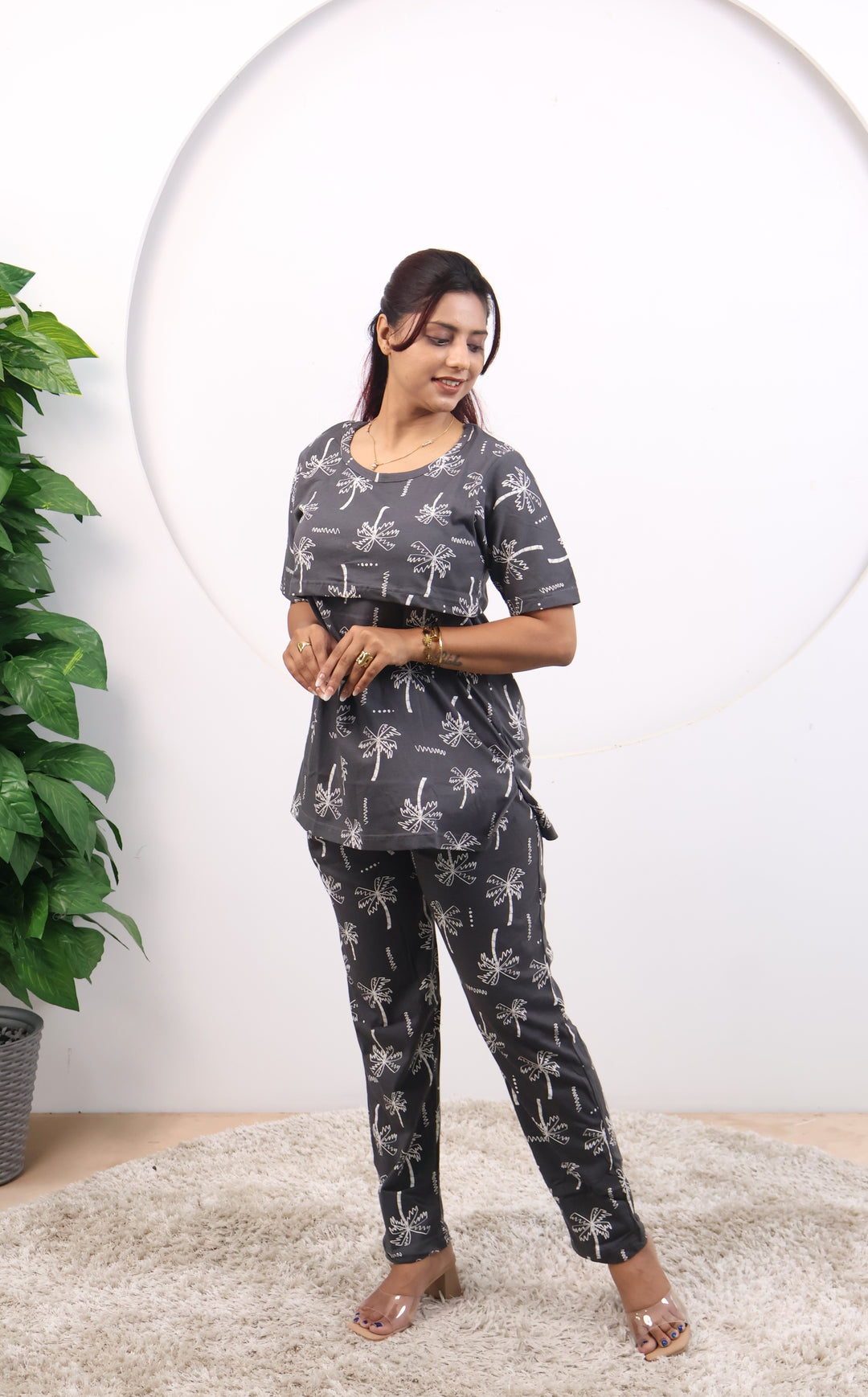 Bernic SoftCotton Maternity Top Pant Set