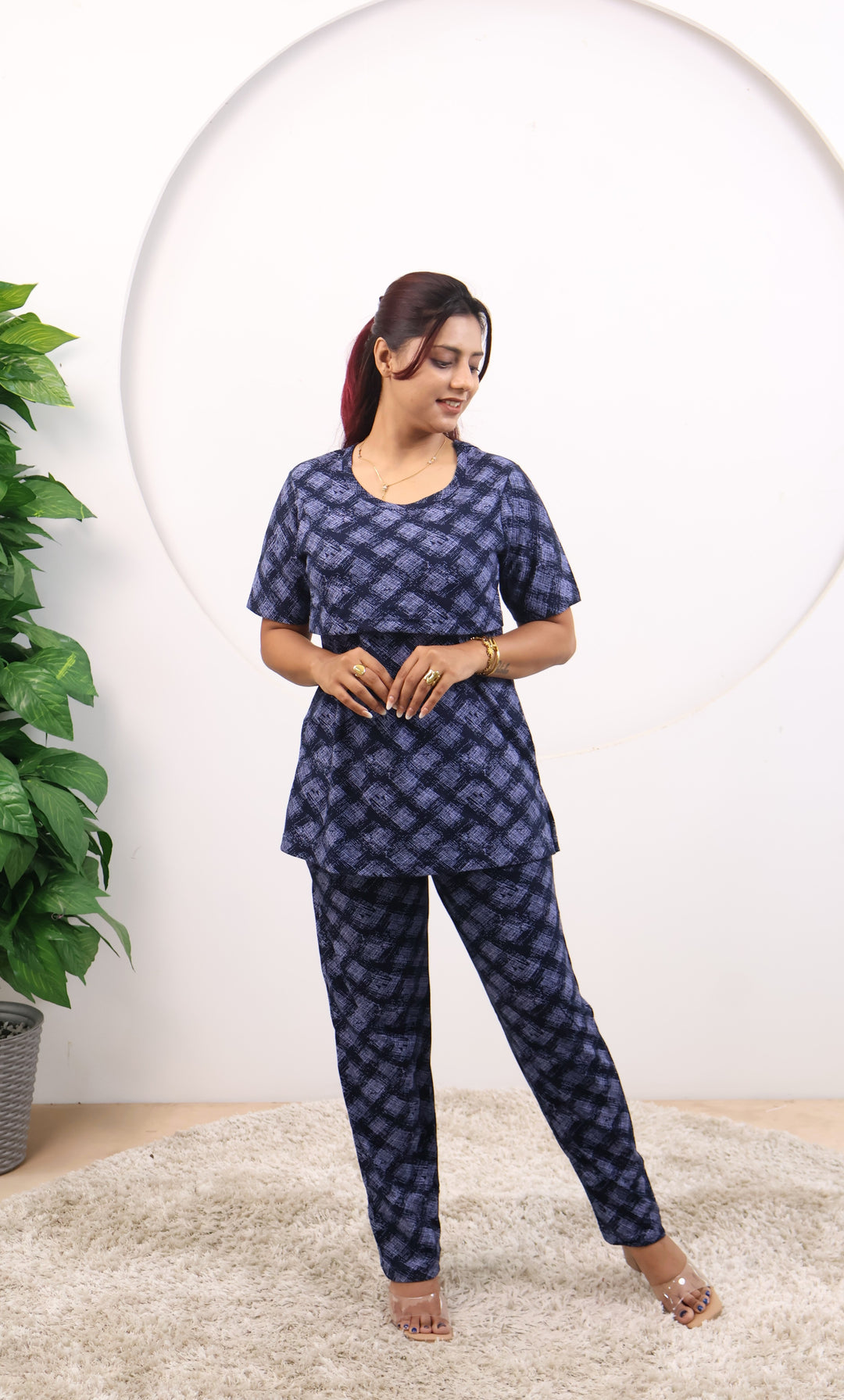 Priti SoftCotton Maternity Top Pant Set