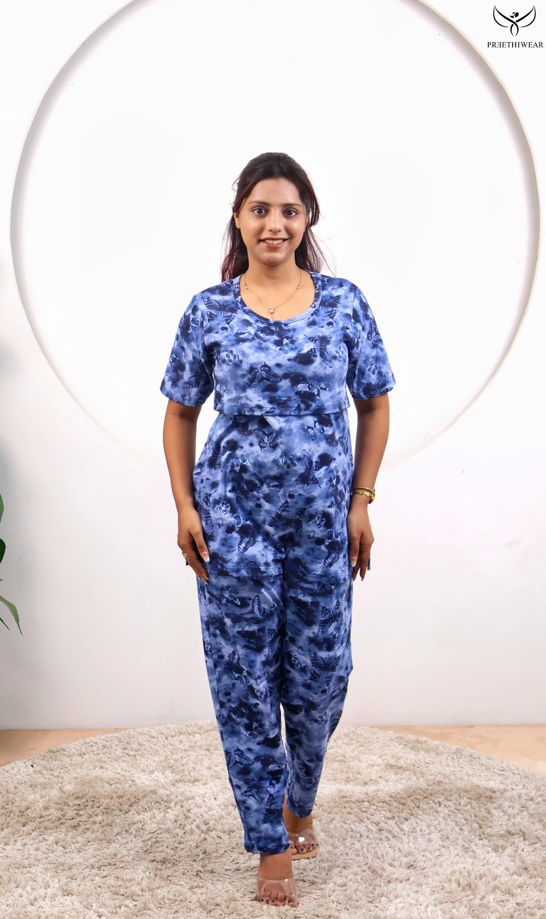 Hani SoftCotton Maternity Top Pant Set