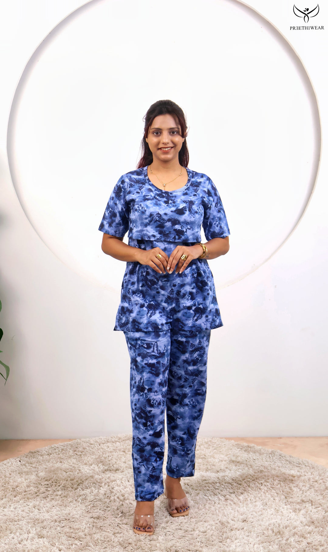 Hani SoftCotton Maternity Top Pant Set