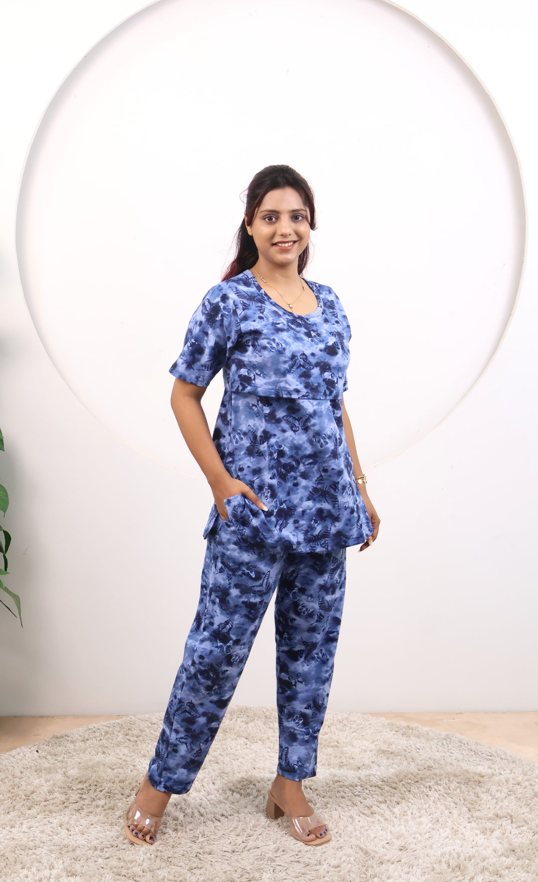 Hani SoftCotton Maternity Top Pant Set
