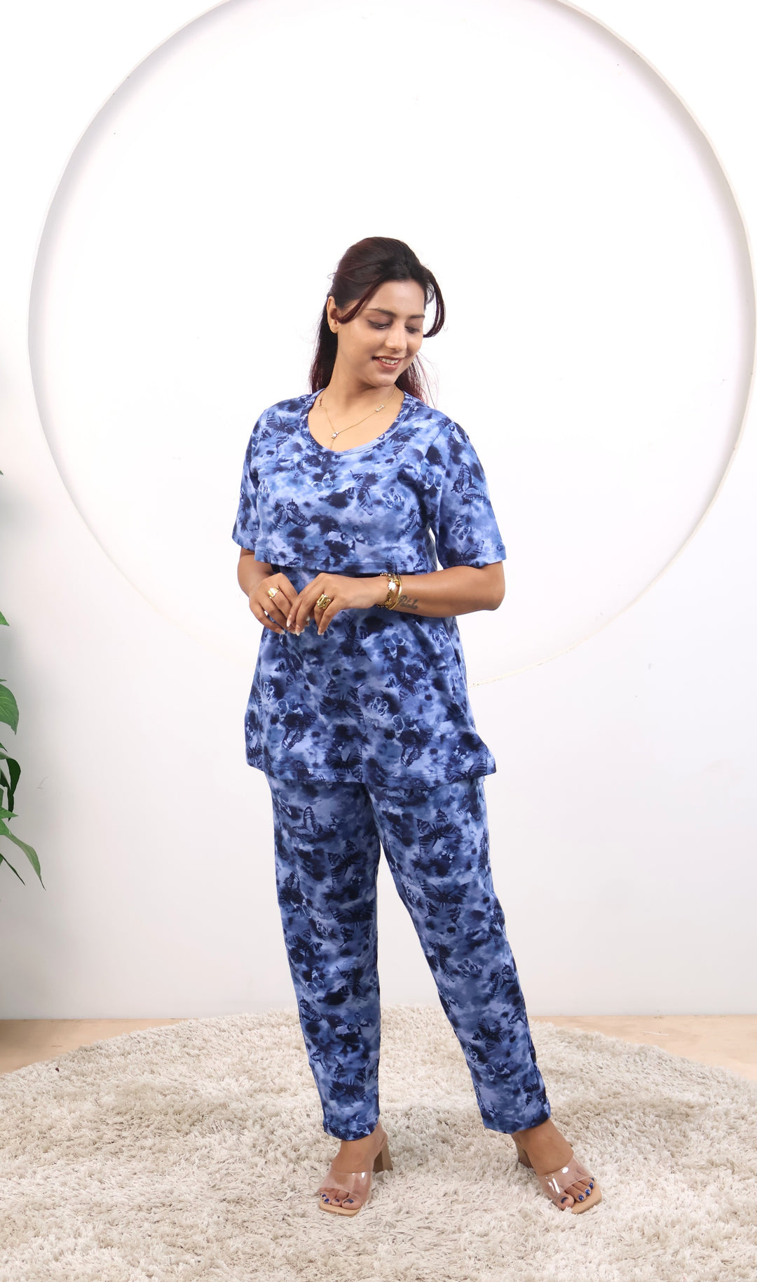 Hani SoftCotton Maternity Top Pant Set