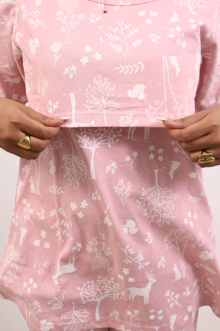 Angelin SoftCotton Maternity Top Pant Set