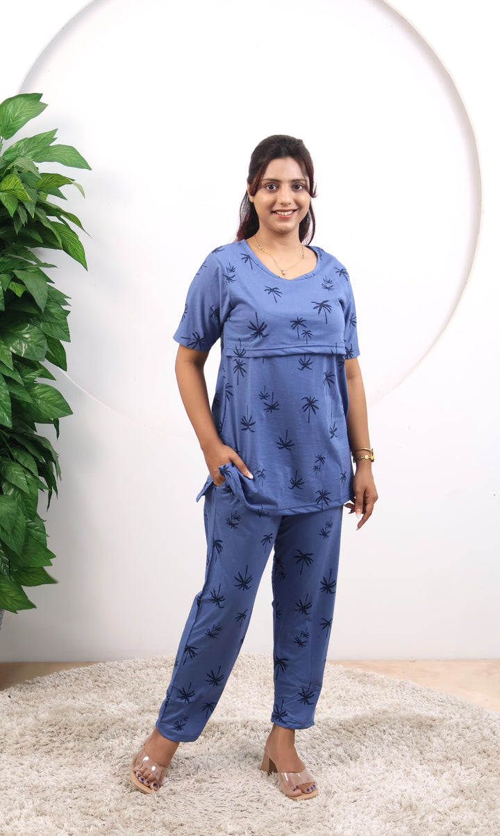 Harinie SoftCotton Maternity Top Pant Set