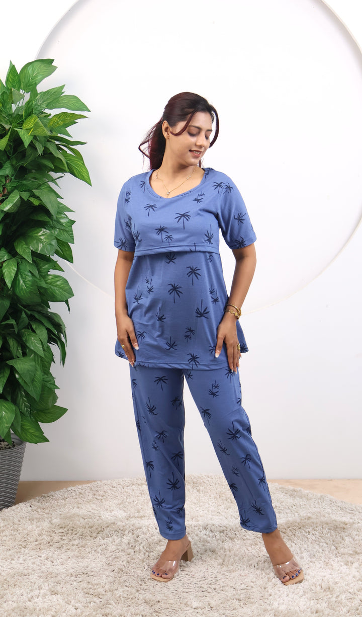Harinie SoftCotton Maternity Top Pant Set