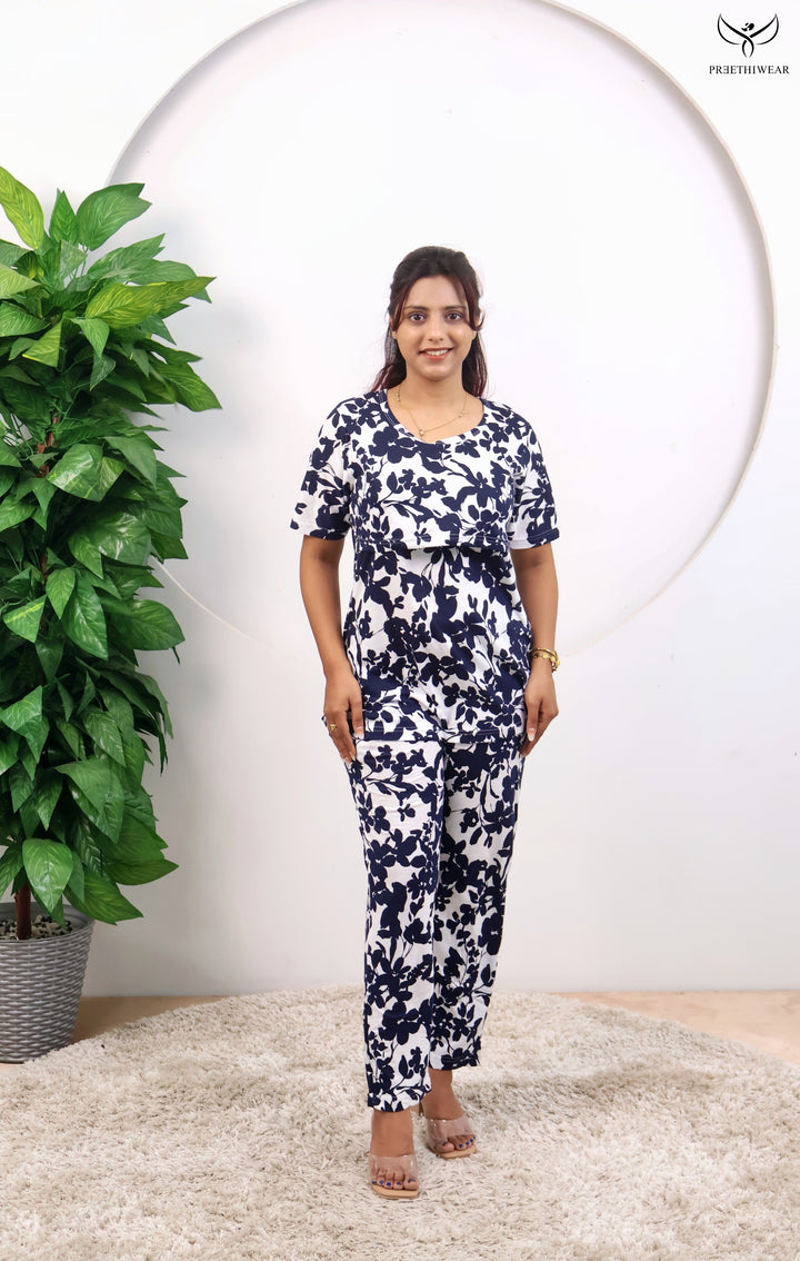 Sanjana SoftCotton Maternity Top Pant Set