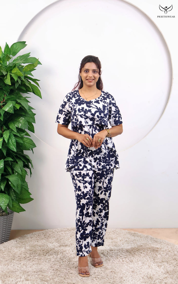 Sanjana SoftCotton Maternity Top Pant Set