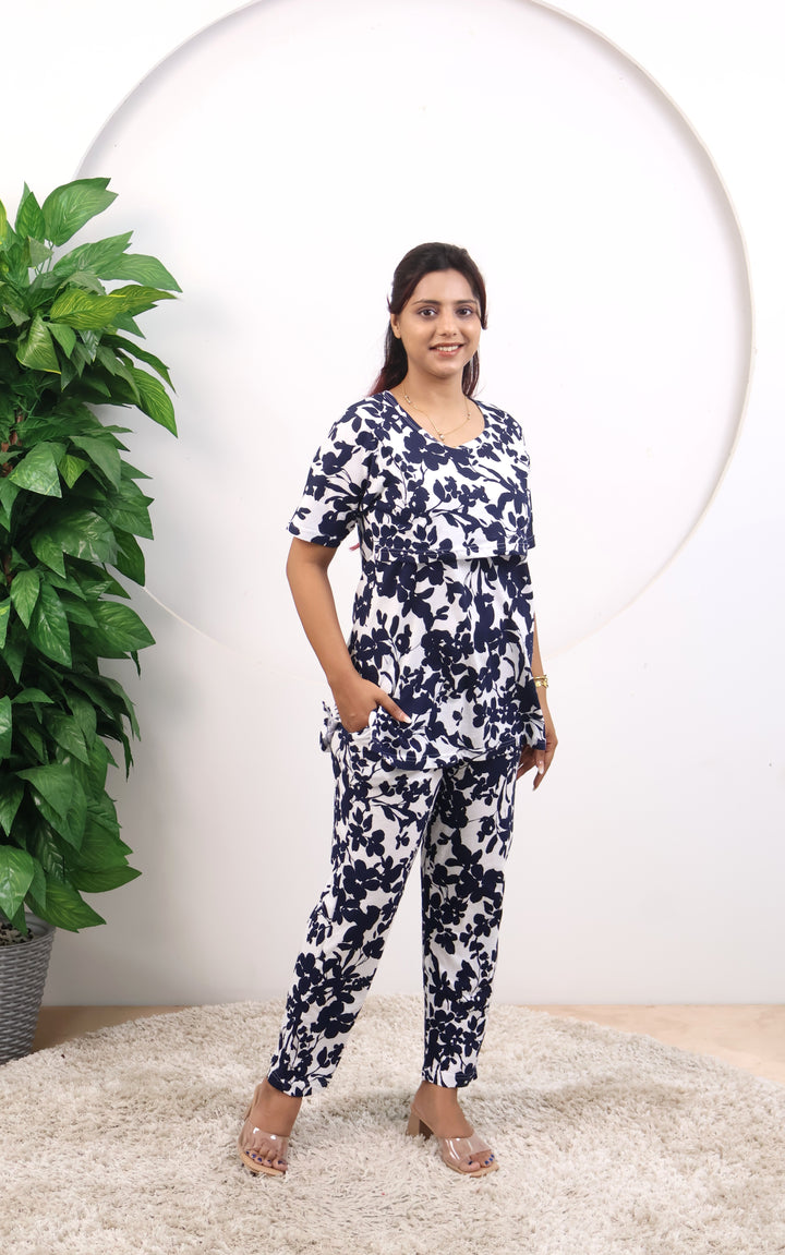 Sanjana SoftCotton Maternity Top Pant Set