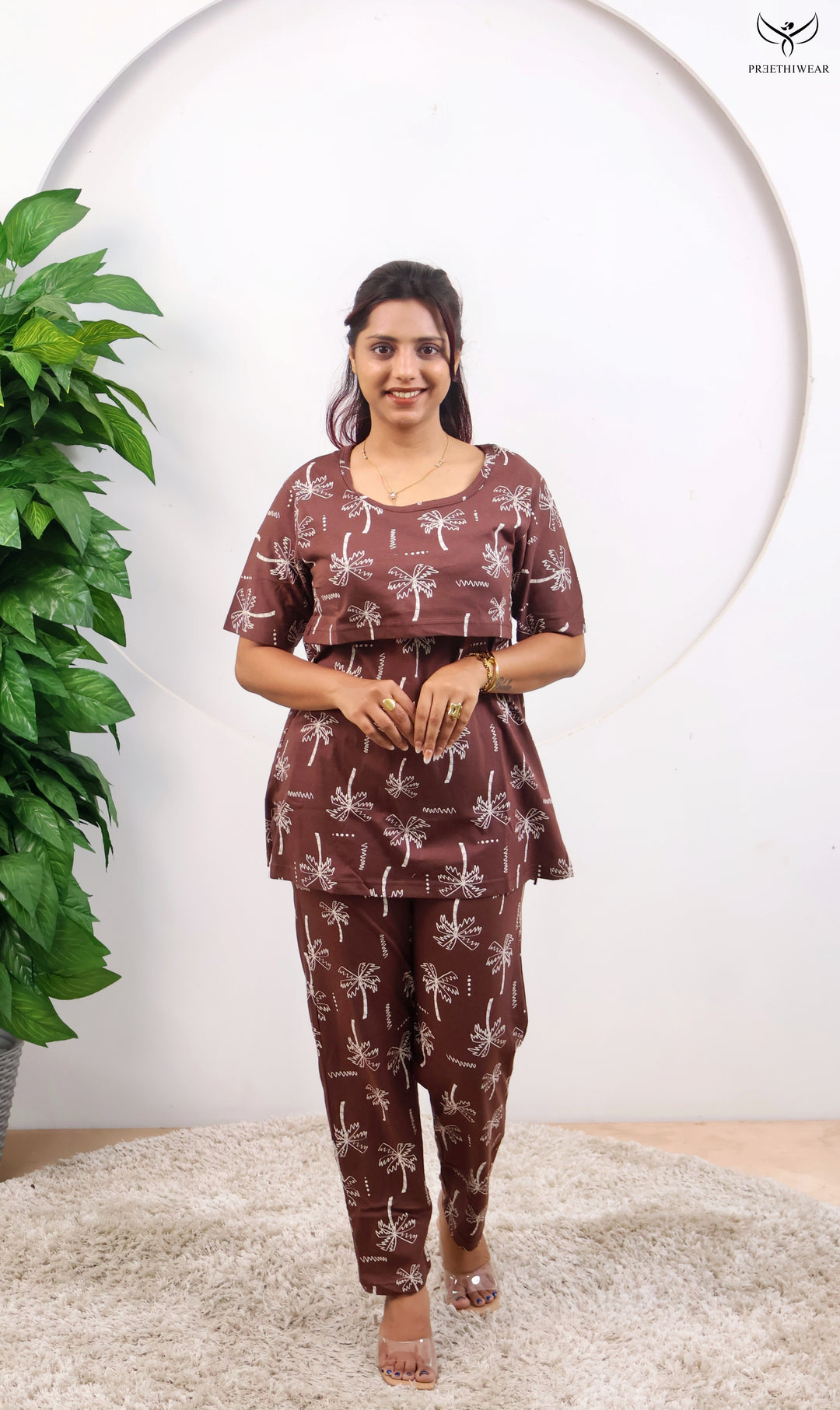 Parisima SoftCotton Maternity Top Pant Set