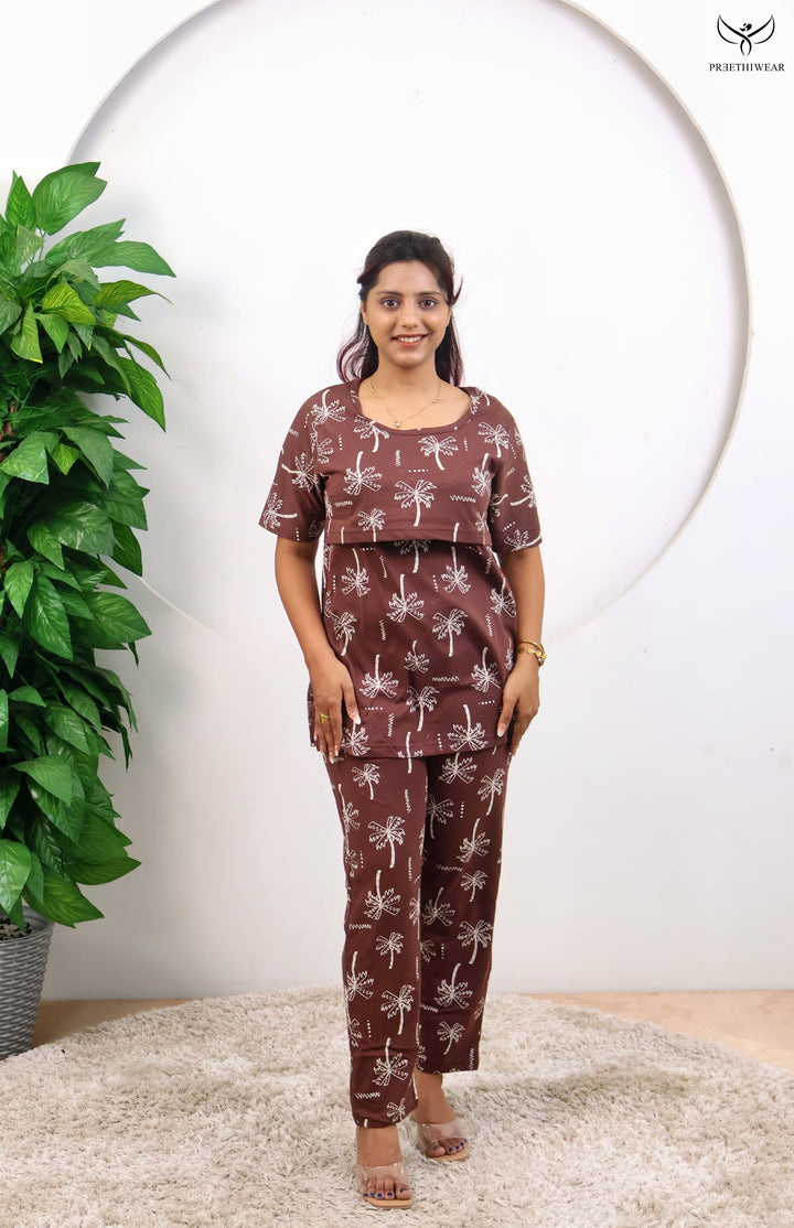 Parisima SoftCotton Maternity Top Pant Set