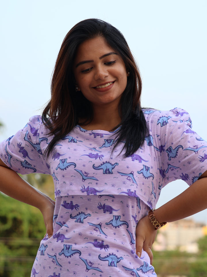 Bhagu SoftCotton Maternity Top Pant Set.