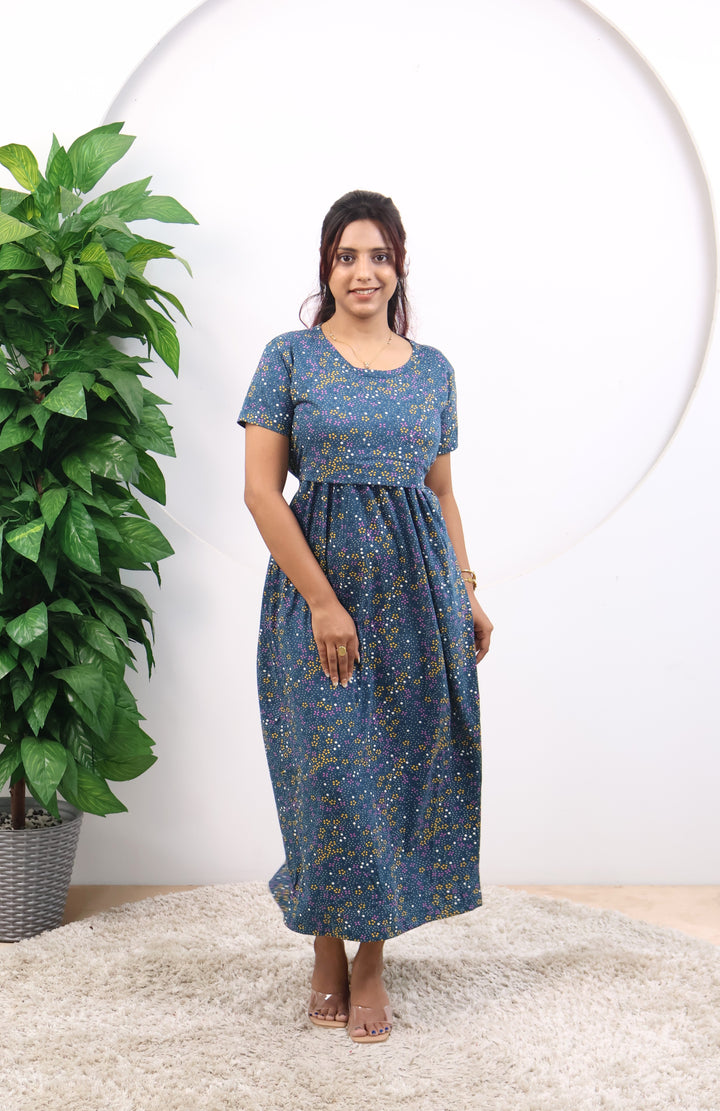 Uha1 SoftCotton Full Length Maternity Loungewear