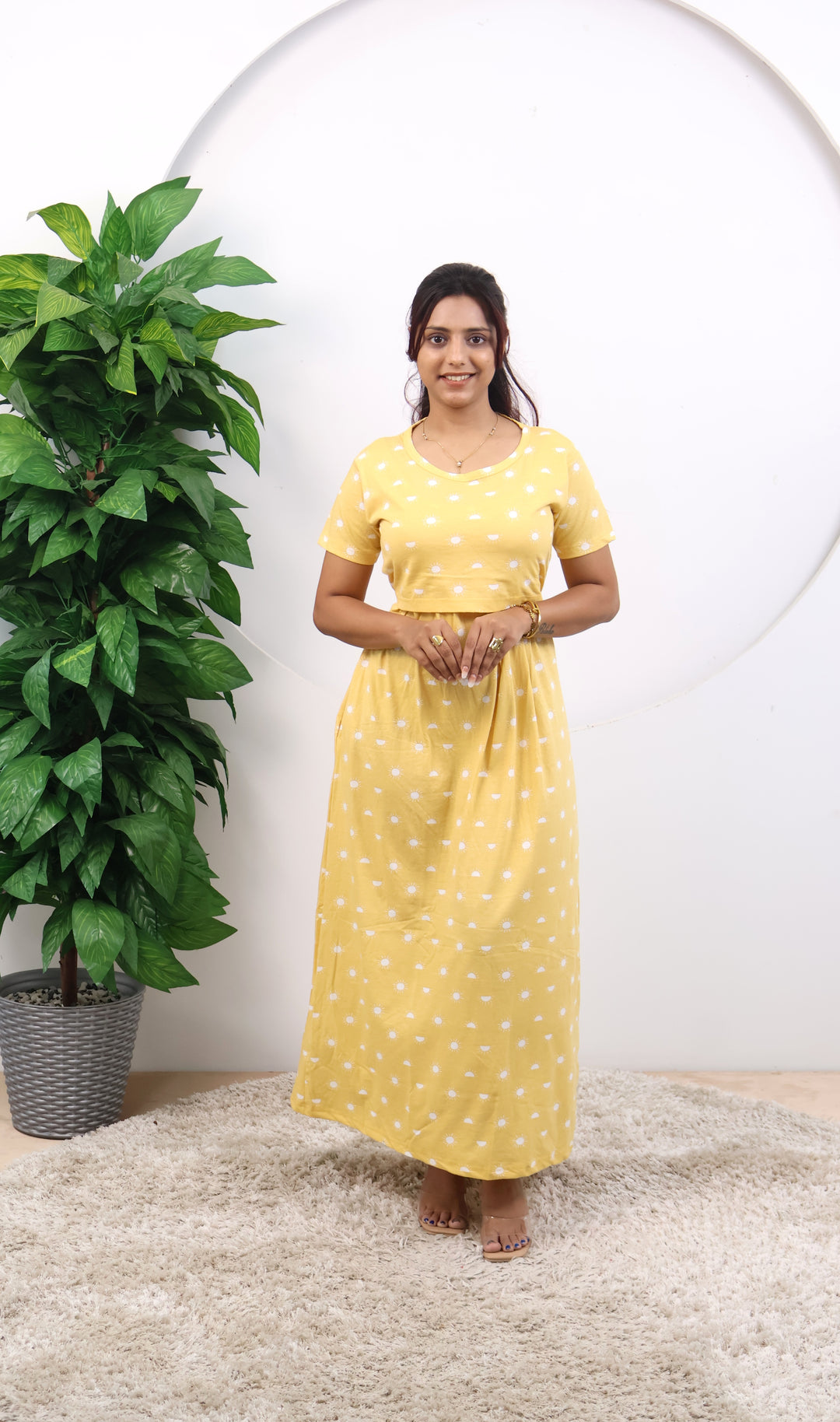 Janhavi SoftCotton Full Length Maternity Loungewear