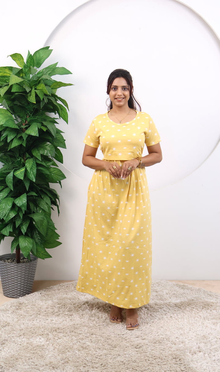 Janhavi SoftCotton Full Length Maternity Loungewear
