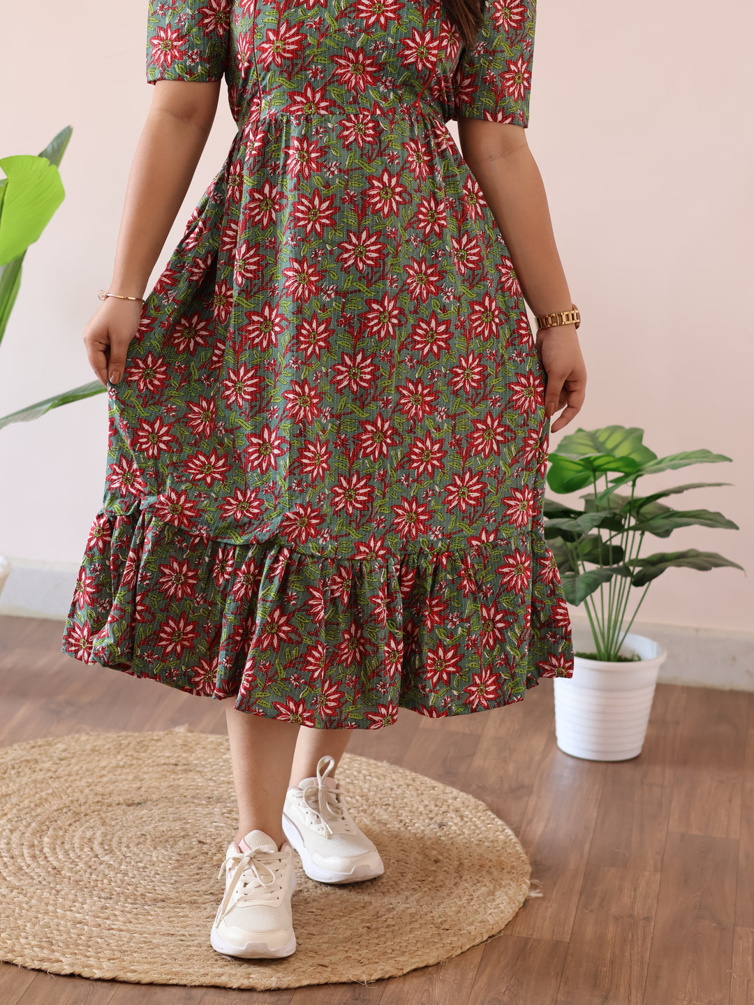 Sitara Maternity Cotton Kurthi With Single Flare