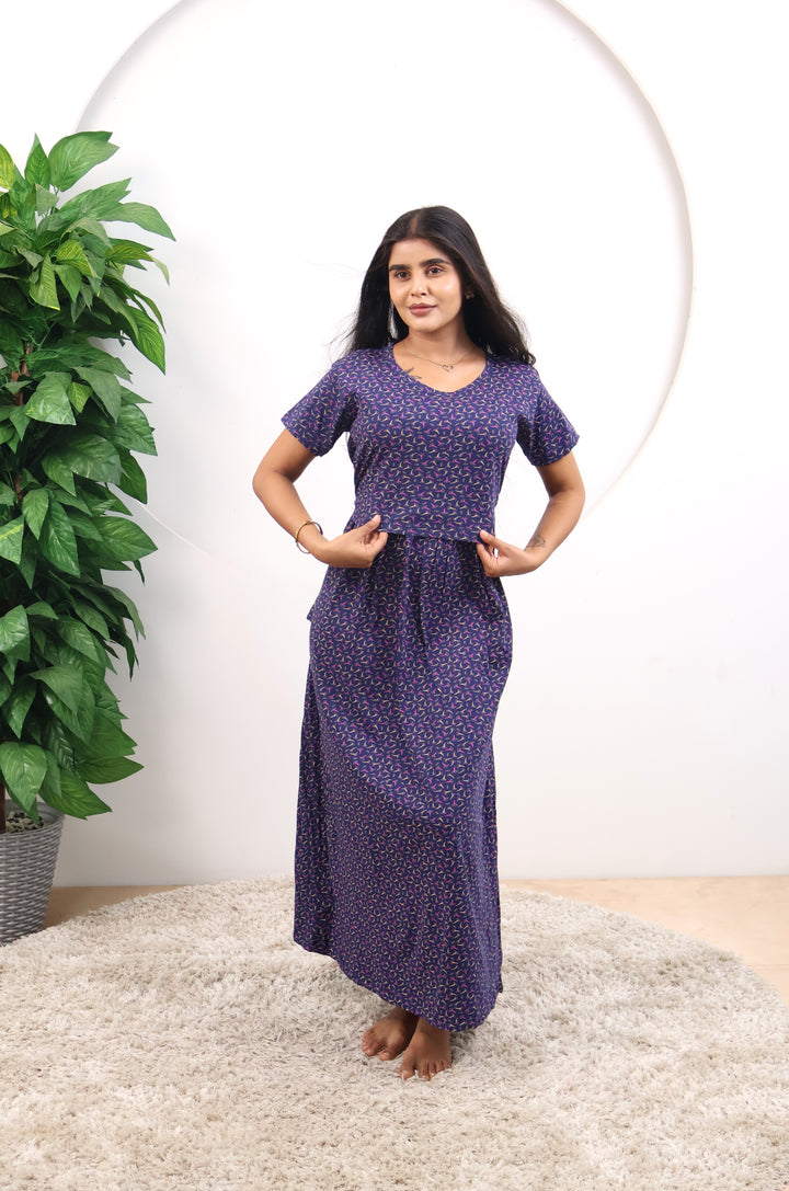 Thivya1 SoftCotton Full Length Maternity Loungewear