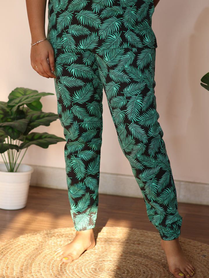 Peony Cotton Lounge Wear Full Pant*