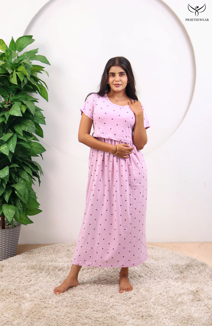 Gowsi SoftCotton Full Length Maternity Loungewear
