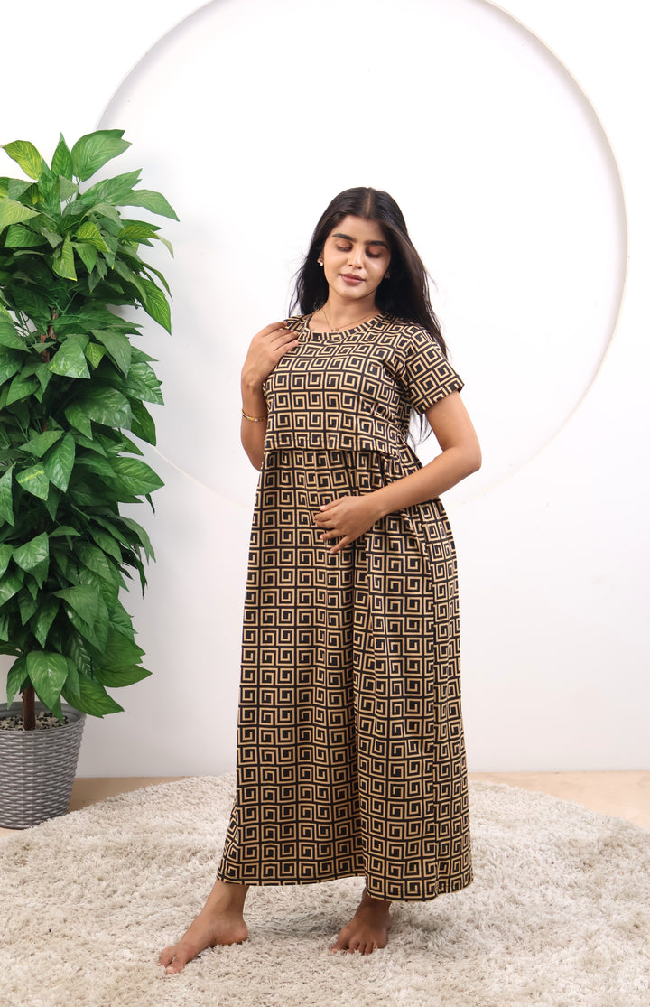 Regana SoftCotton Full Length Maternity Loungewear
