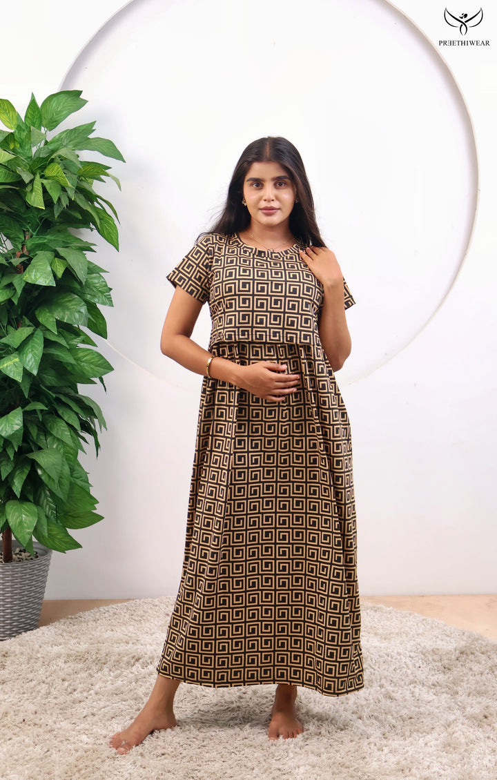 Regana SoftCotton Full Length Maternity Loungewear