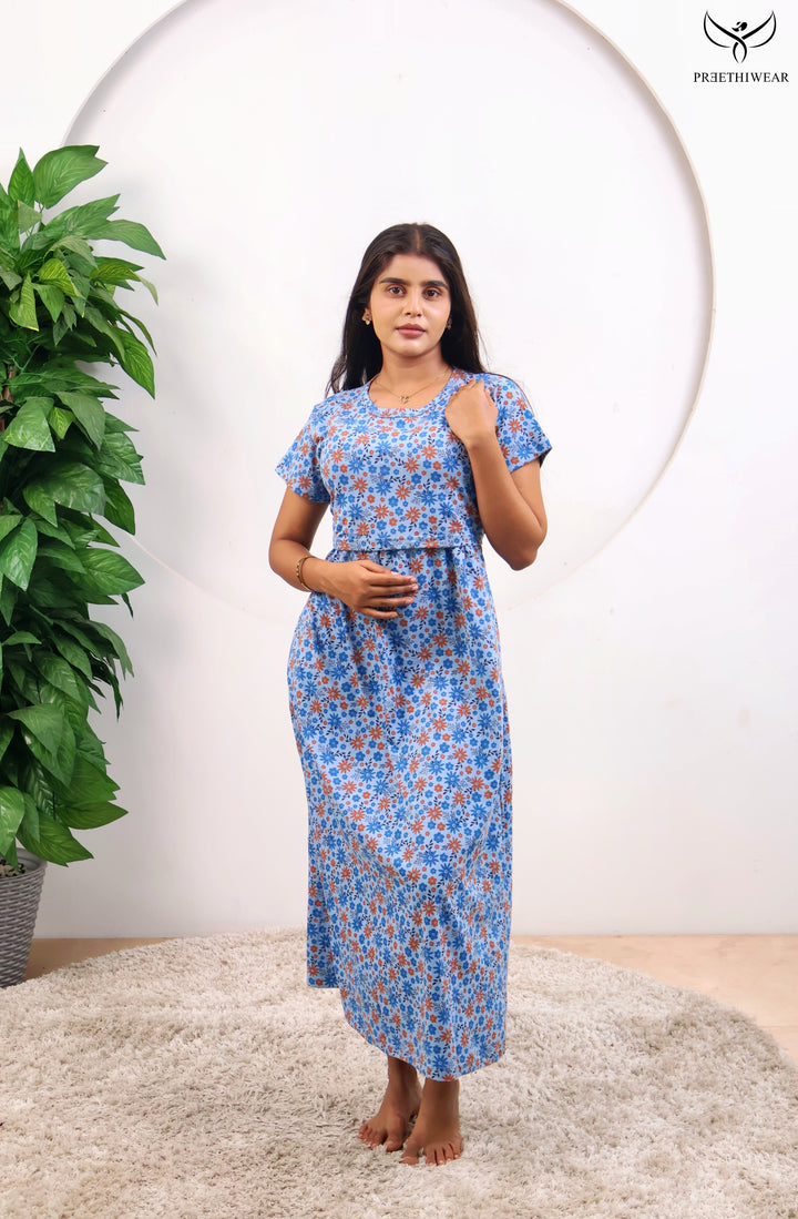 Anisha1 SoftCotton Full Length Maternity Loungewear