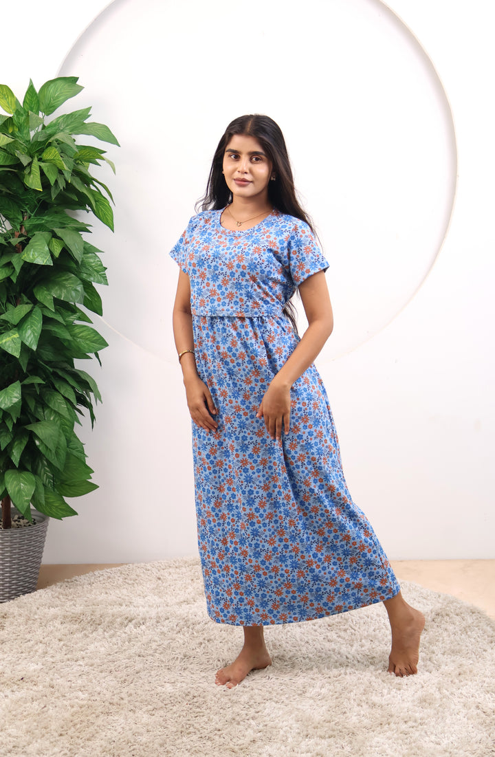 Anisha1 SoftCotton Full Length Maternity Loungewear
