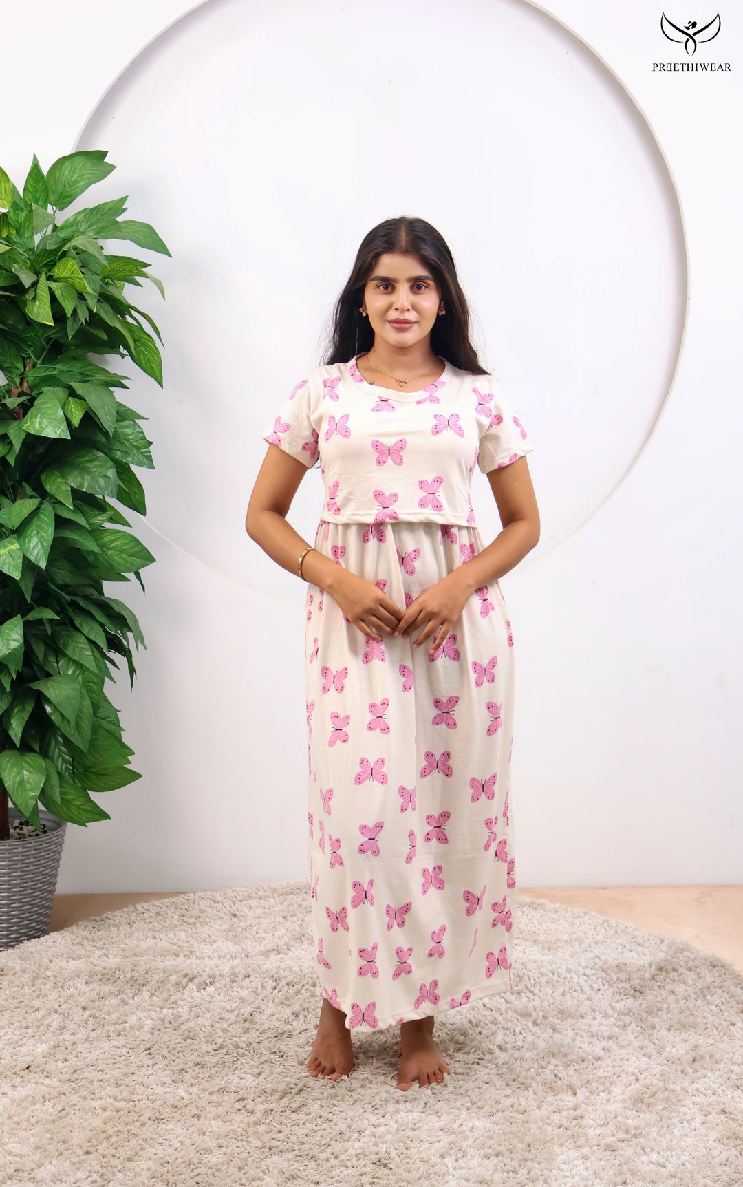Vrushali SoftCotton Full Length Maternity Loungewear