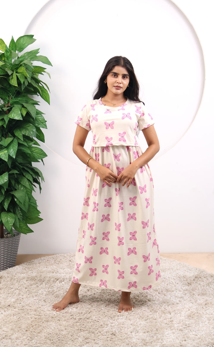 Vrushali SoftCotton Full Length Maternity Loungewear