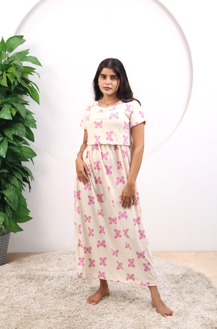 Vrushali SoftCotton Full Length Maternity Loungewear