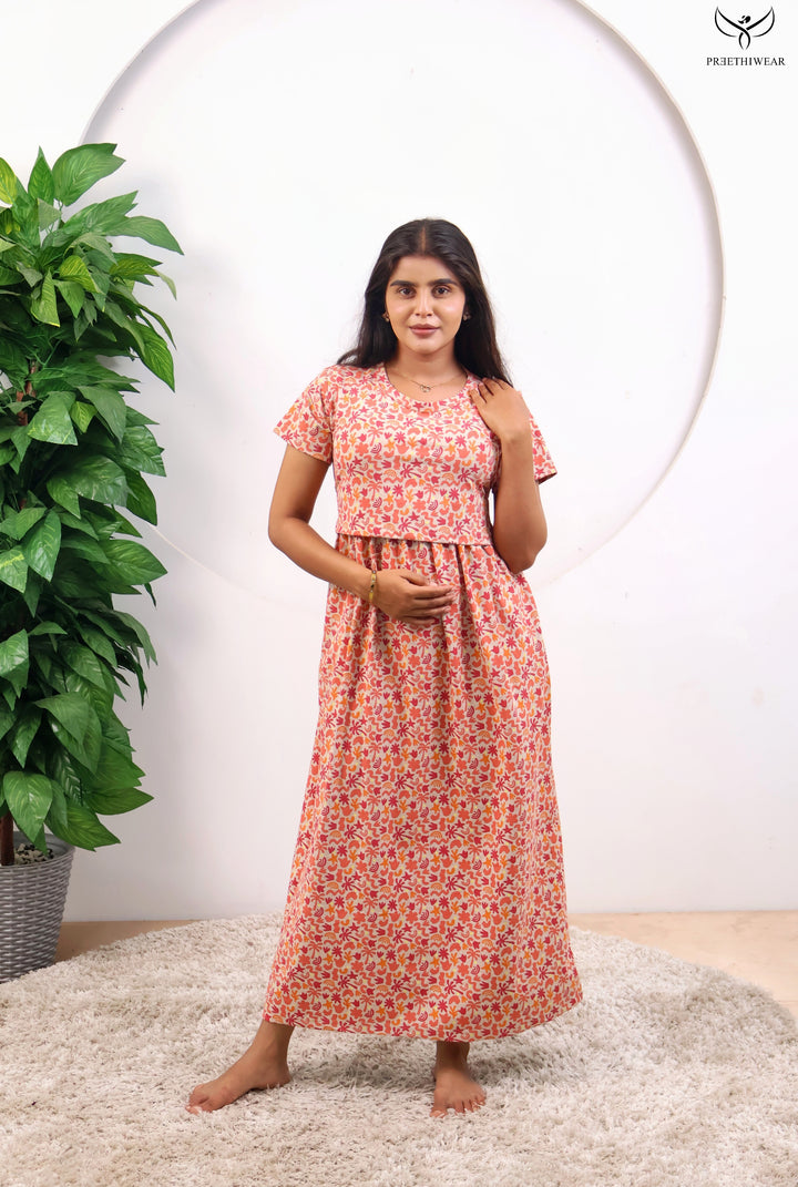 Shirisha SoftCotton Full Length Maternity Loungewear
