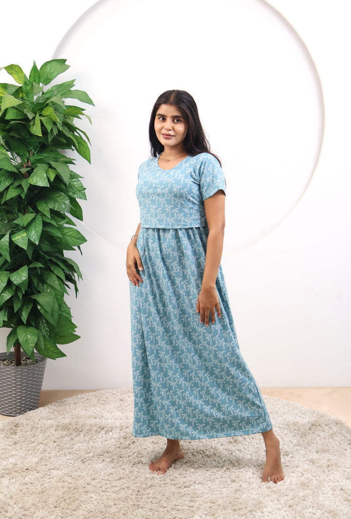 Harsha1 SoftCotton Full Length Maternity Loungewear