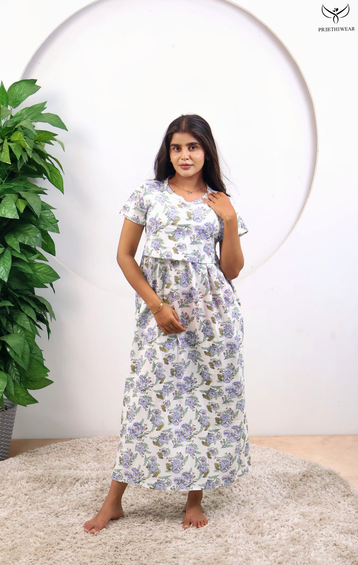 Vinodha SoftCotton Full Length Maternity Loungewear