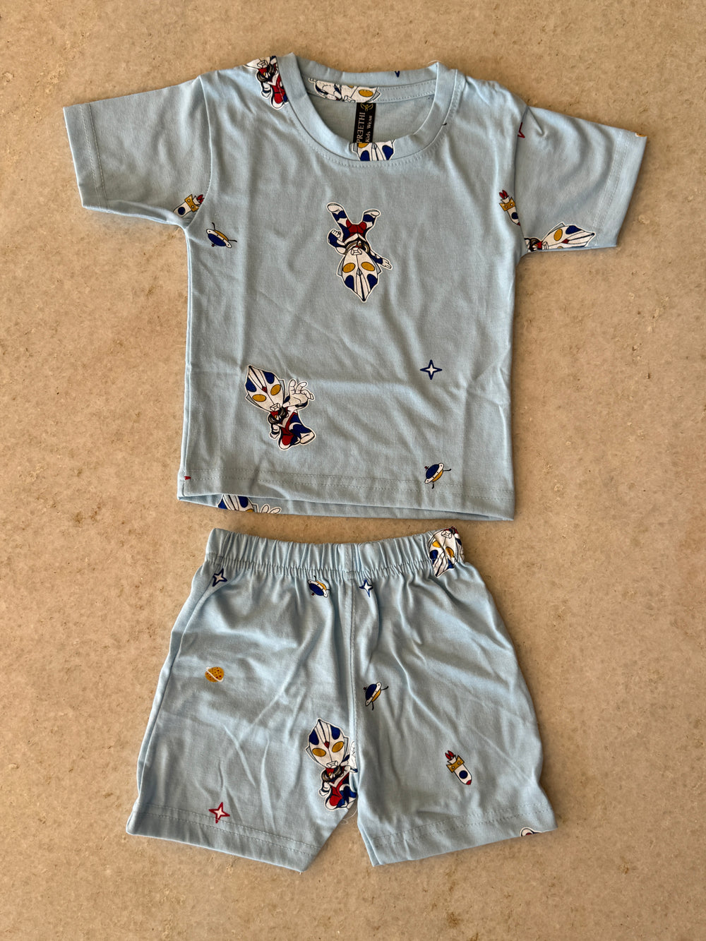 KID1005S -Kids Loungewear Shorts - view 2 - The Maternity Store by Preethiwear