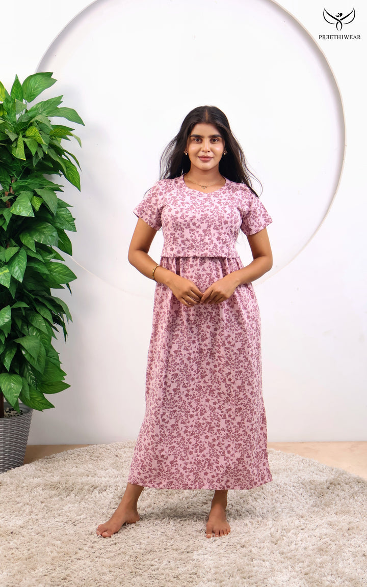 Neelima1 SoftCotton Full Length Maternity Loungewear