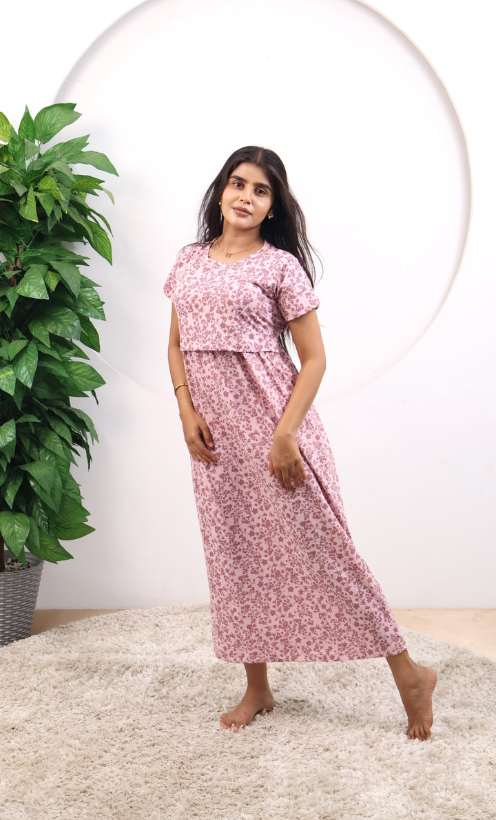 Neelima1 SoftCotton Full Length Maternity Loungewear