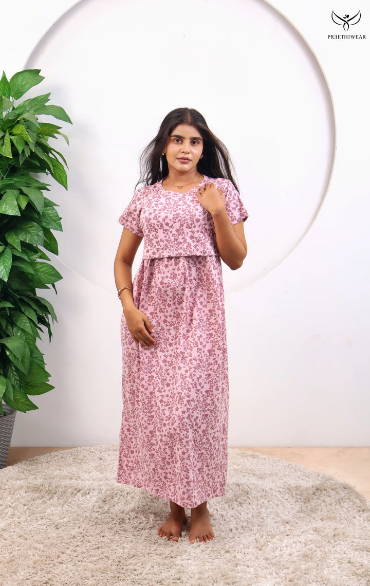 Neelima1 SoftCotton Full Length Maternity Loungewear
