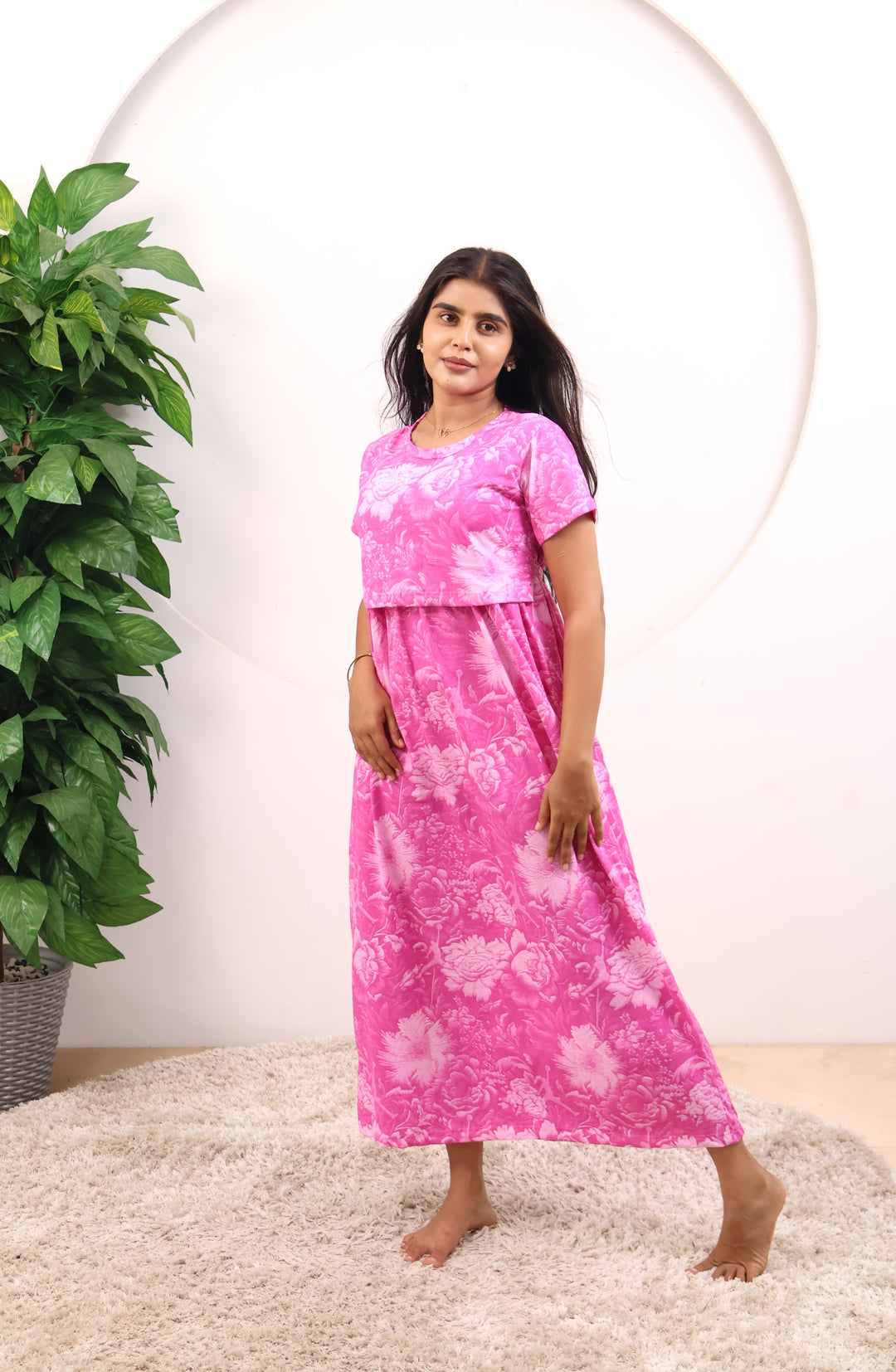 Vyshnavi SoftCotton Full Length Maternity Loungewear