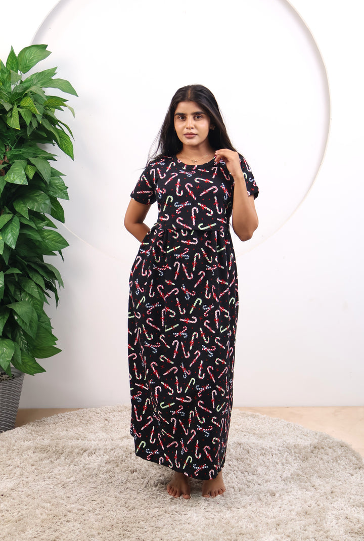 Shwetha1 SoftCotton Full Length Maternity Loungewear