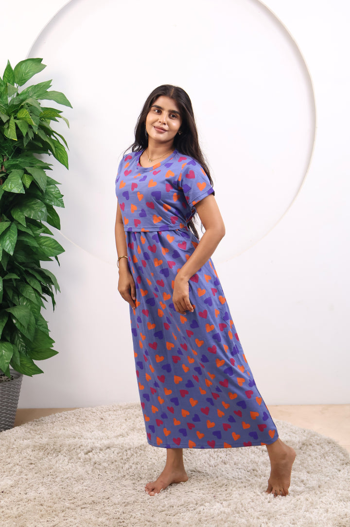 Pavitra2 SoftCotton Full Length Maternity Loungewear