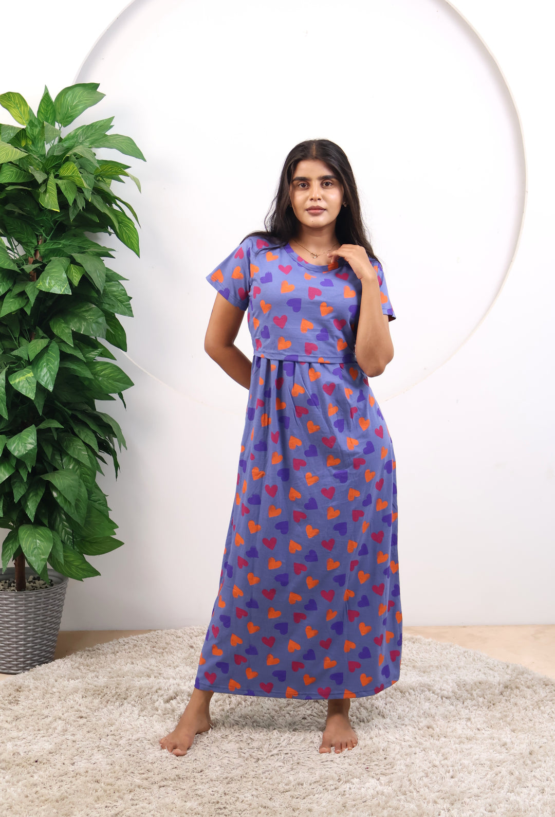 Pavitra2 SoftCotton Full Length Maternity Loungewear