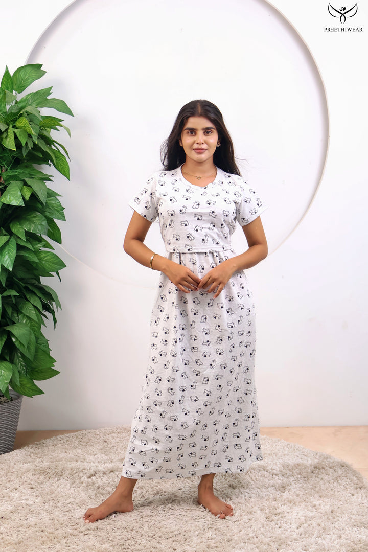 Vinothini SoftCotton Full Length Maternity Loungewear