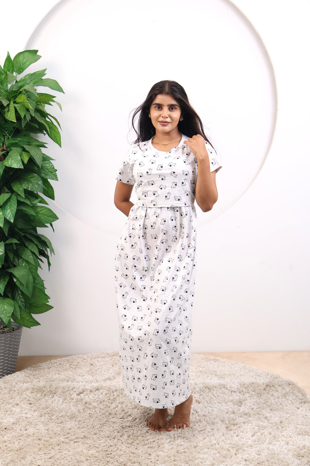 Vinothini SoftCotton Full Length Maternity Loungewear
