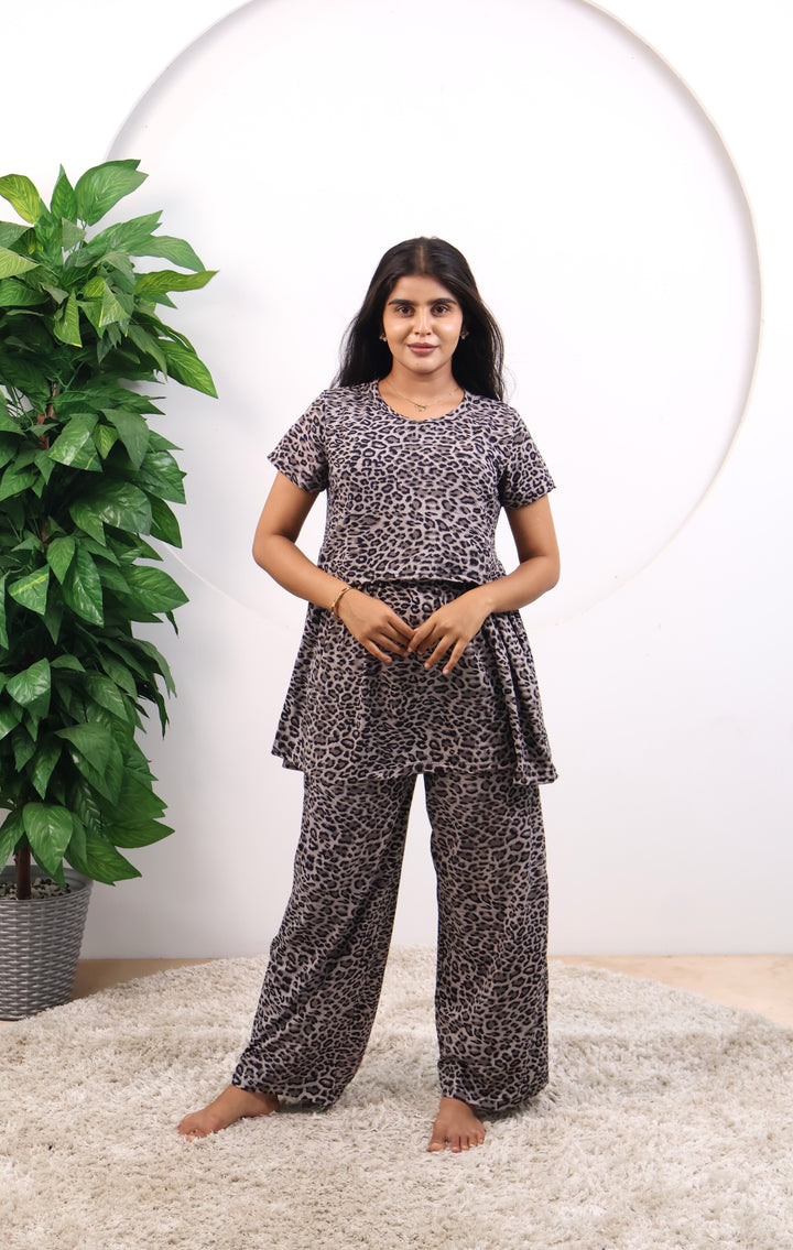 Akasha Maternity Peplum Top and Plazzo Set